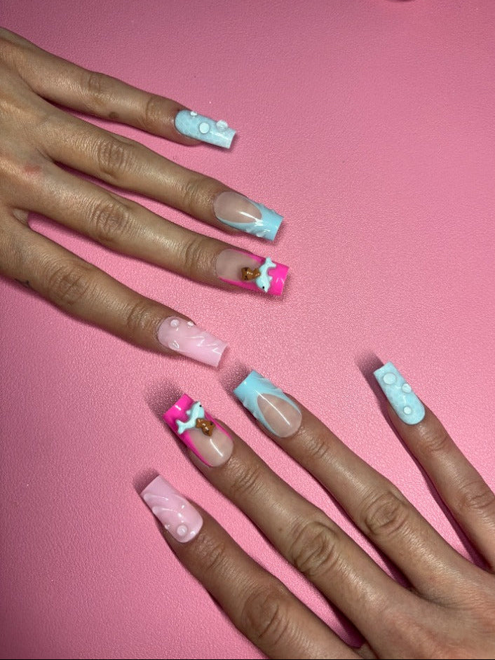 summer hello kitty press on nails