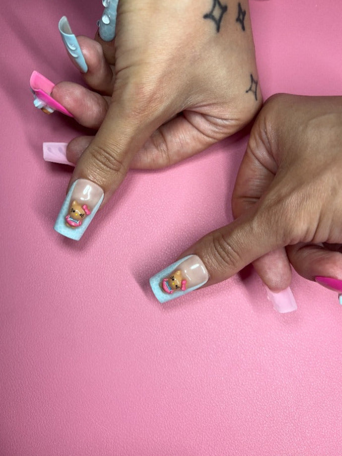 summer hello kitty press on nails
