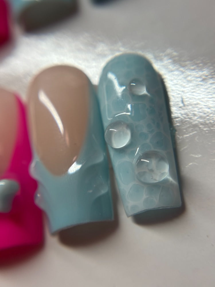 summer hello kitty press on nails